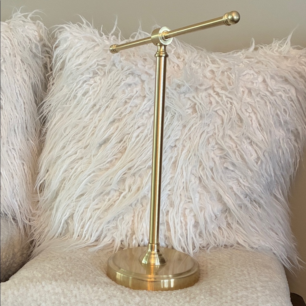 Brass Jewelry T-Bar Display Stand - Gold Finish - Picture 4 of 4
